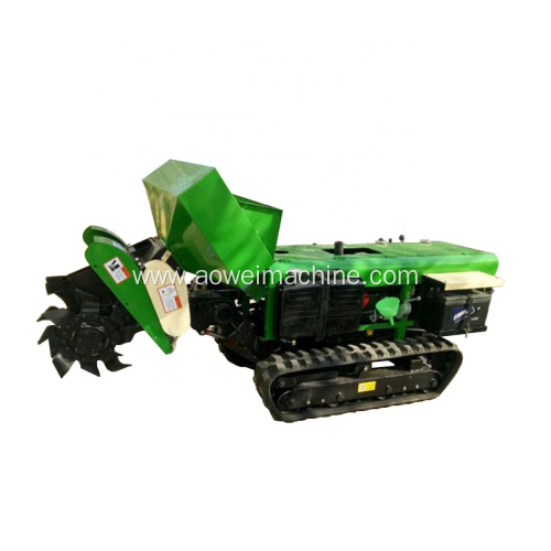 Mini Brush Cutter Compact Tractor with Small Farm Crawler Cultivator